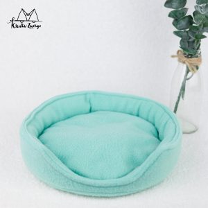 rundes flaches Kuschelbett aus Fleece
